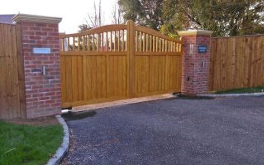 Wooden Electric Gates