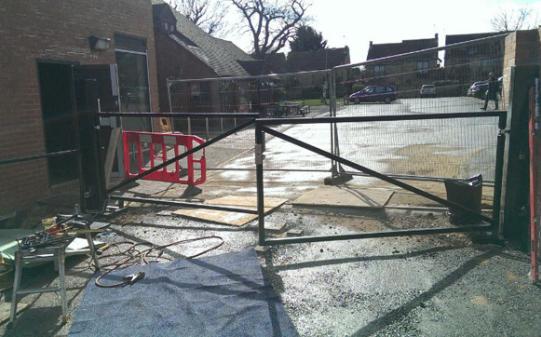 Bespoke gates supplied and fitted for leading supermarket