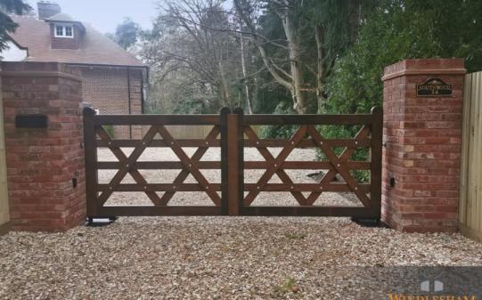 Accoya Five Bar Swing Gates