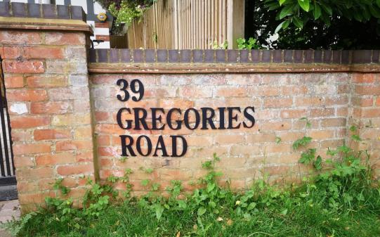 Gregories Road House Sign