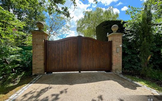 Electric Timber Gates