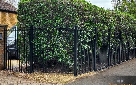 Black Metal Garden Railings