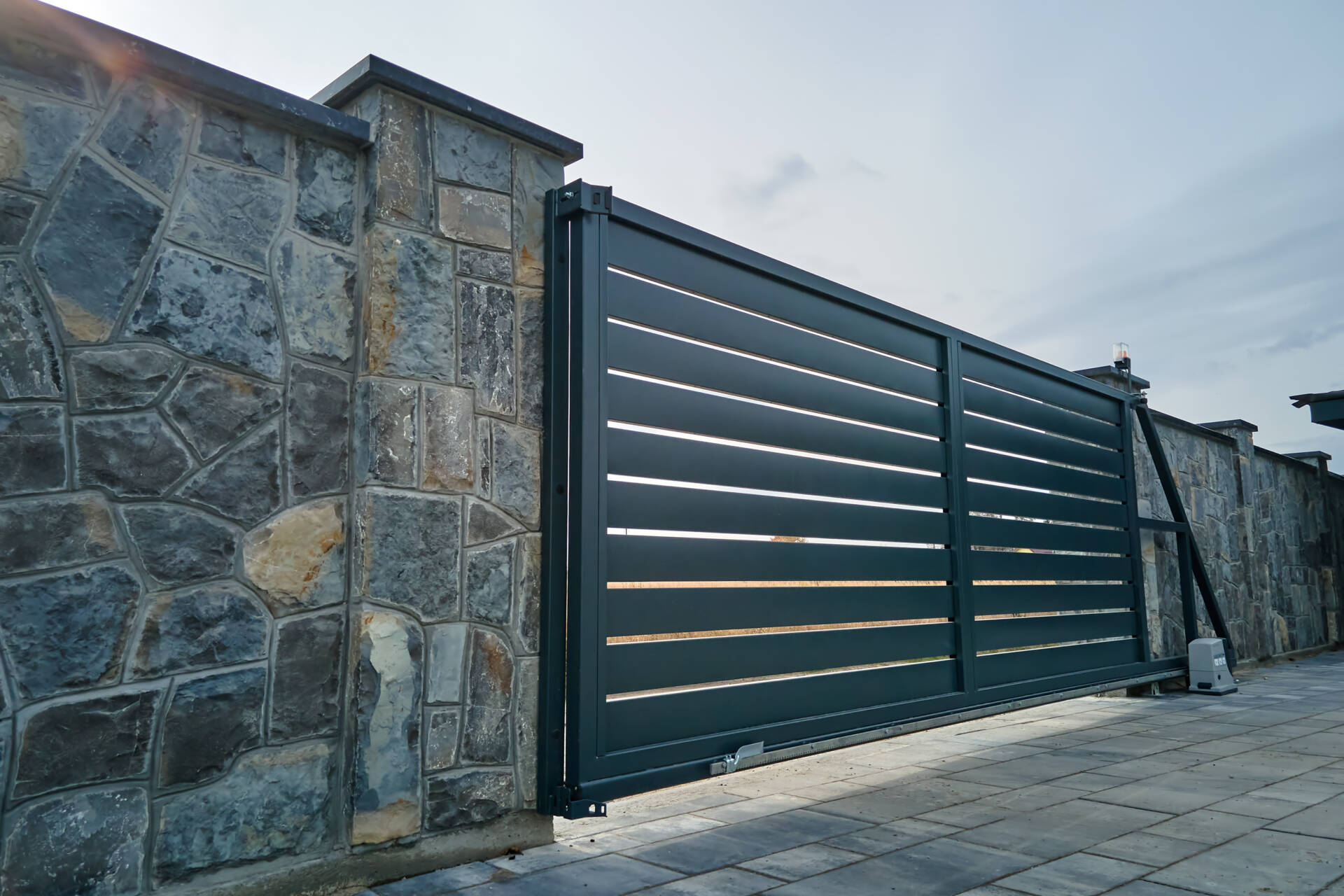 Electric sliding gates for curb appeal