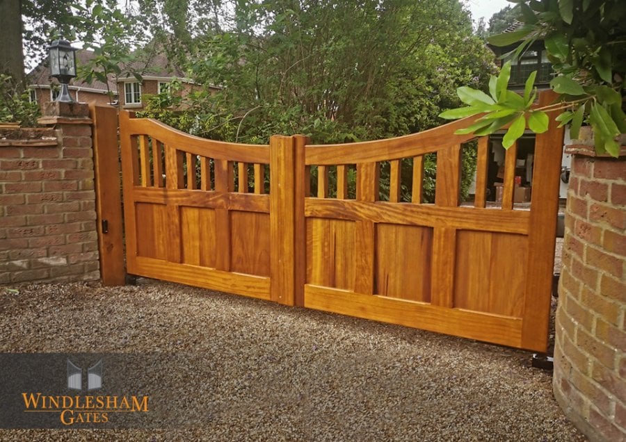 Wooden swing gates